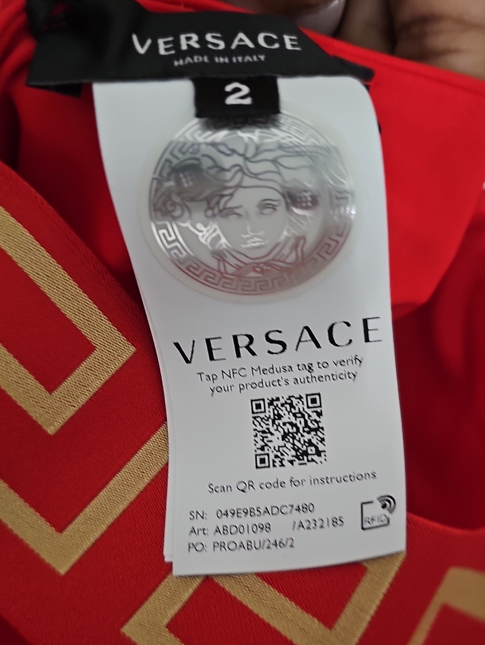 Versace Greca Border One Piece Swimsuit - Picture 7 of 9